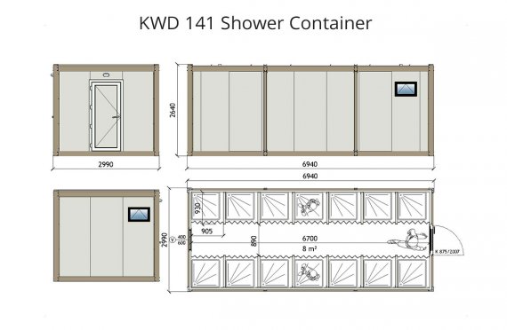 Karmod Containere Modulare Wc dus